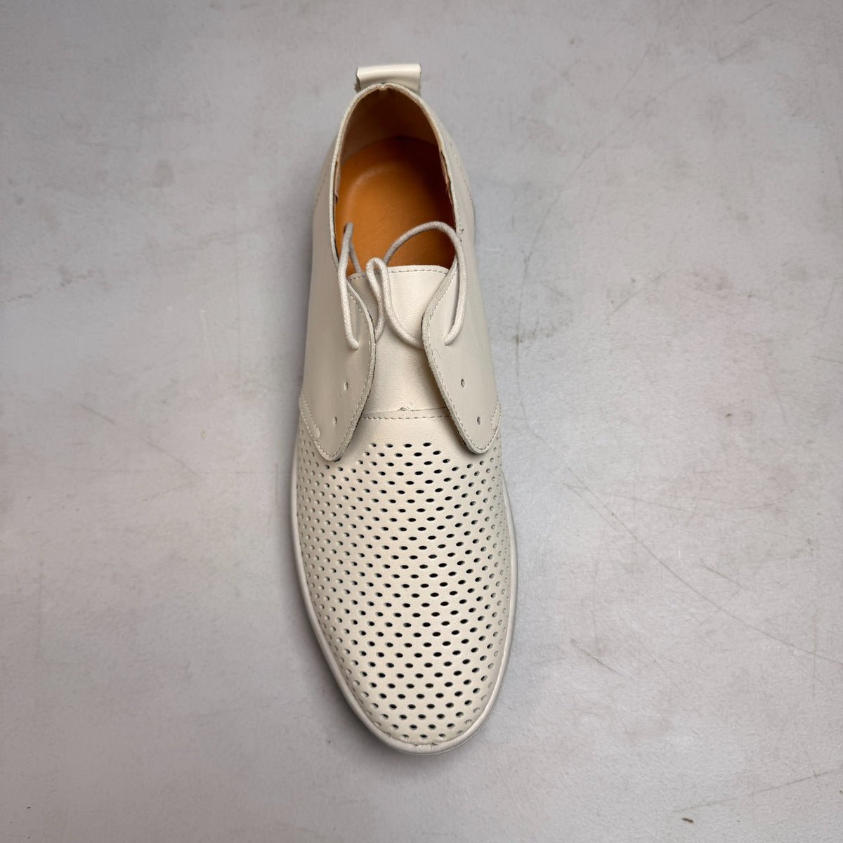 Santimon Men's US 7-10 White Casual Derby Shoes Breathable Non Slip Sneakers