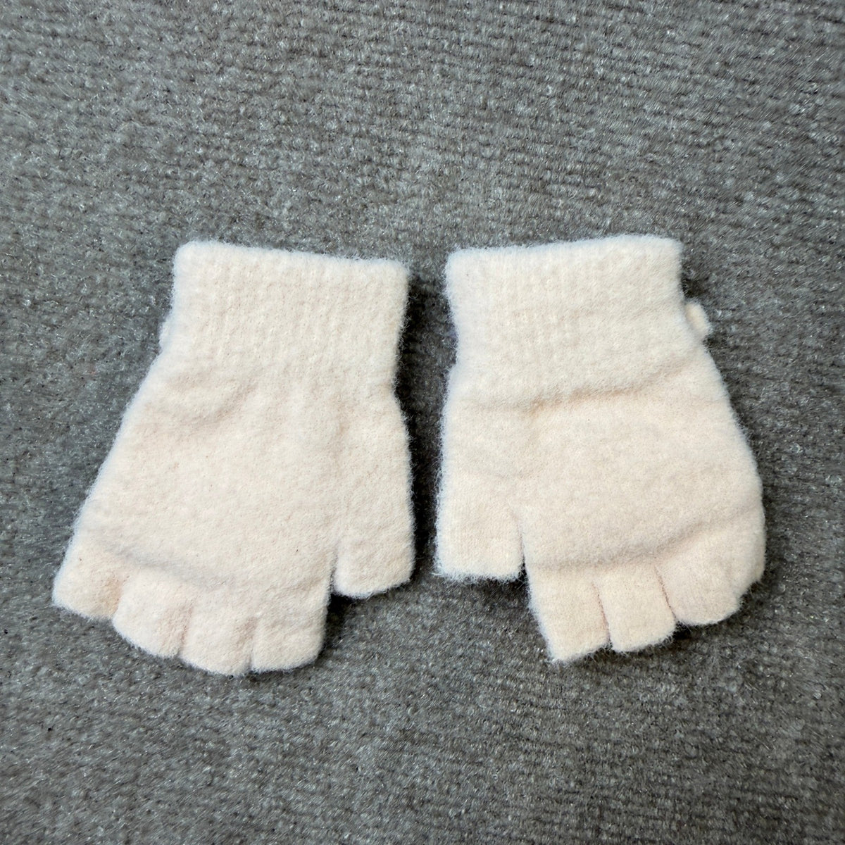 PURFUN Toddler Kids 1-3Y Short Knitted Gloves Winter Thick Fleece Lining Mittens