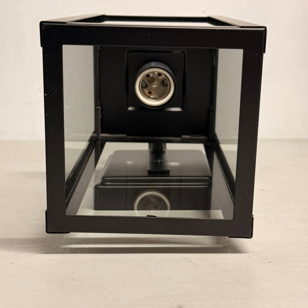 Pia Ricco 1-Light Outdoor Wall Lights, Matte Black Exterior Light Fixtures