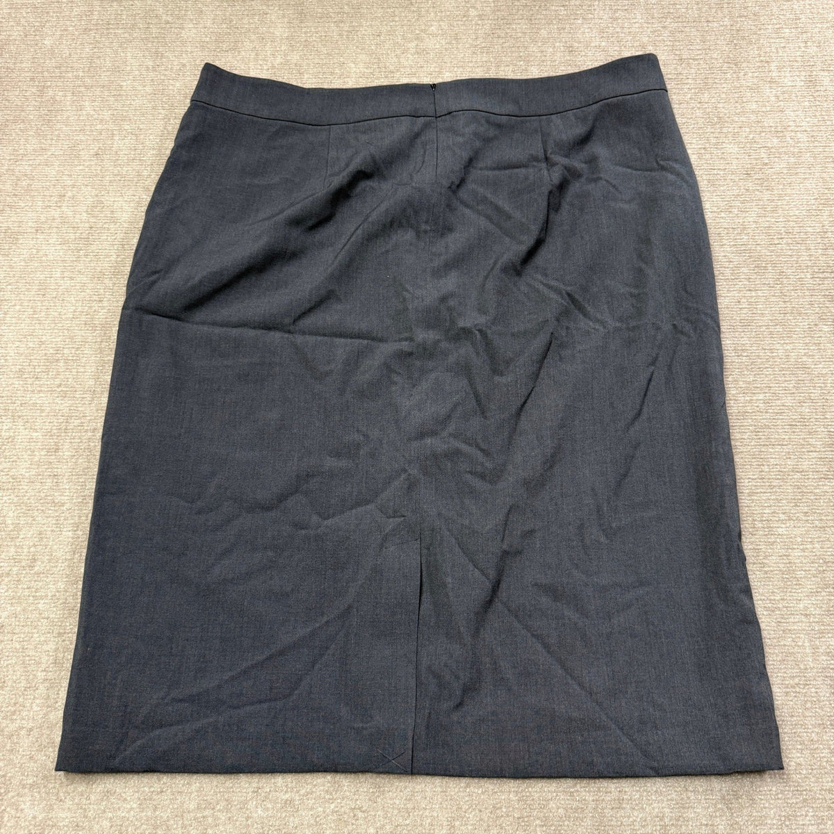 MSRP $54 Liz Claiborne Womens 20 Tall Charcoal Heather Midi Pencil Skirt Mid Ris