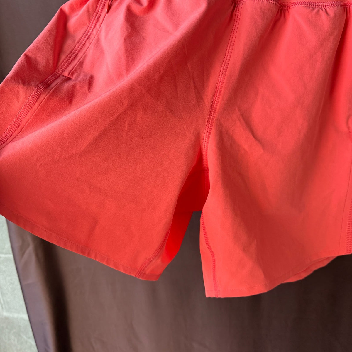 Lands' End Women's 2 LONG 5" Sustainable Elastic Waist Swim Cover Up Shorts Pock