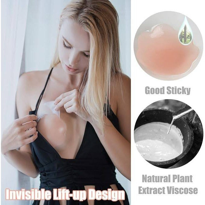 FLORENCE IISA Sticky Bra for Breast Lift Pasties Nipple Covers Invisible Silico