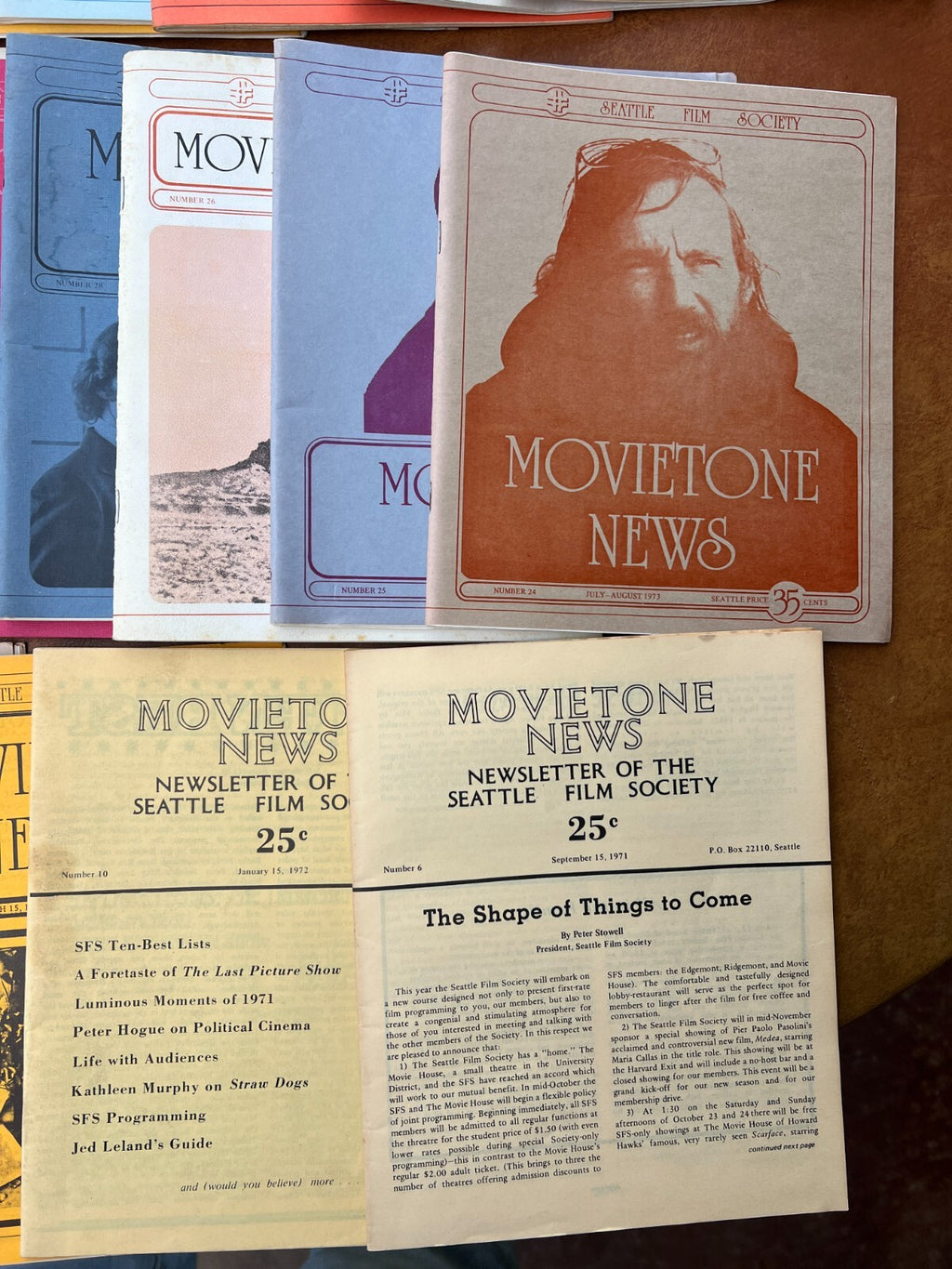 Movietone News - Vintage Magazine 1970's Lot of 37