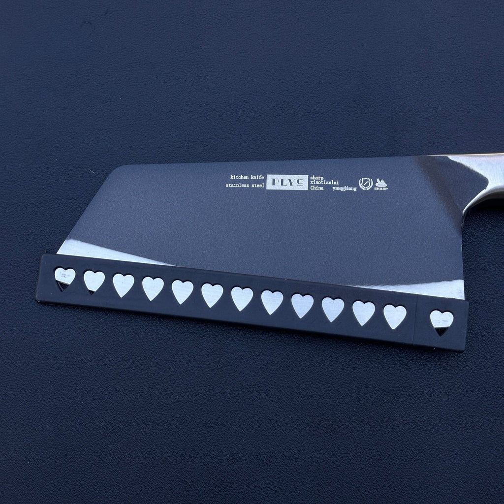 PLYS Butcher Knife Cleaver, Heavy Duty Stainless Steel Meat Chopper, Kitchen To