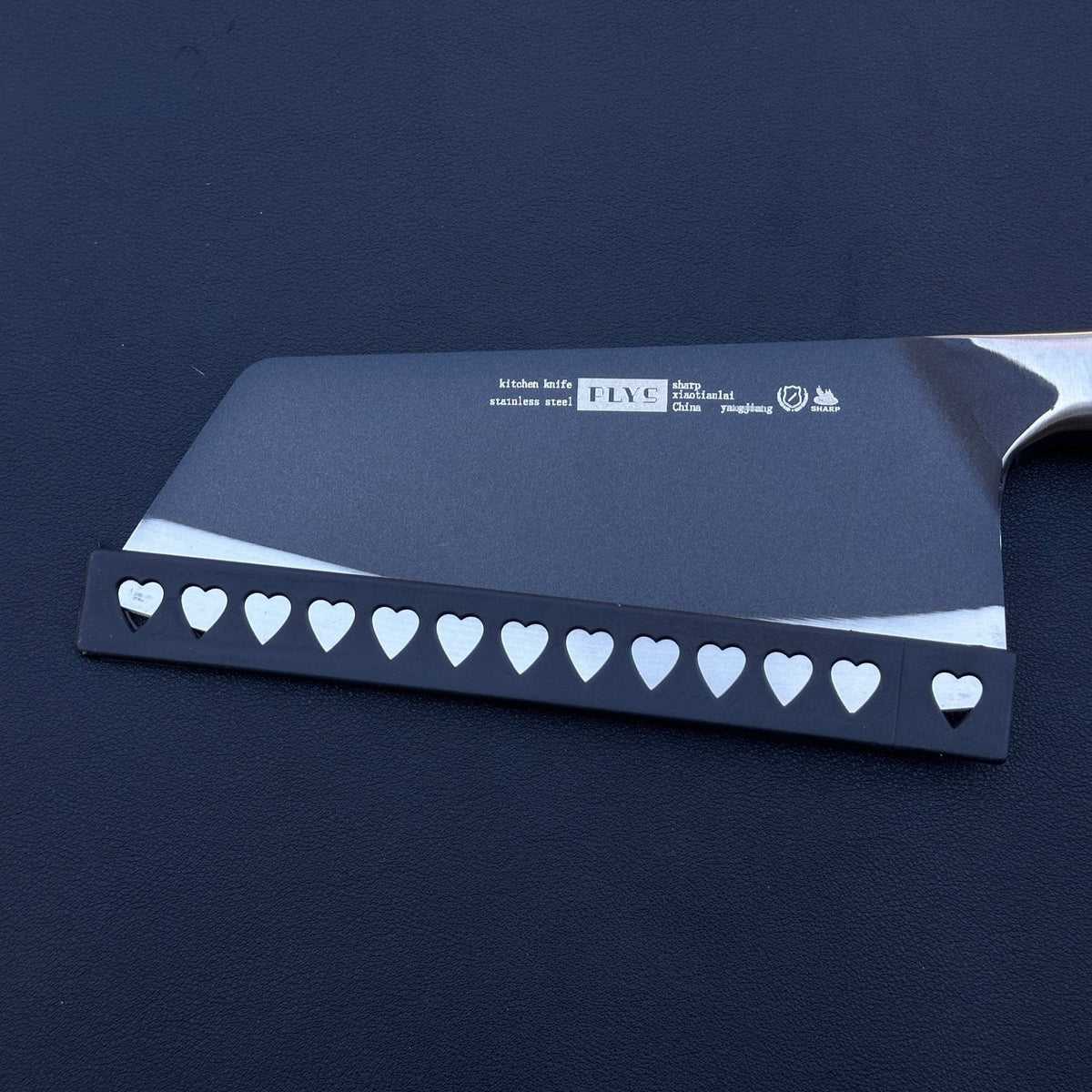 PLYS Butcher Knife Cleaver, Heavy Duty Stainless Steel Meat Chopper, Kitchen To
