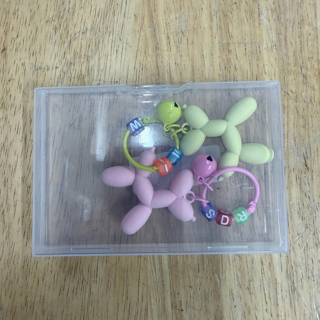 2 Pack FANEVER Jelly Balloon Dog Keychains for Women Teen Girls Cute Bag