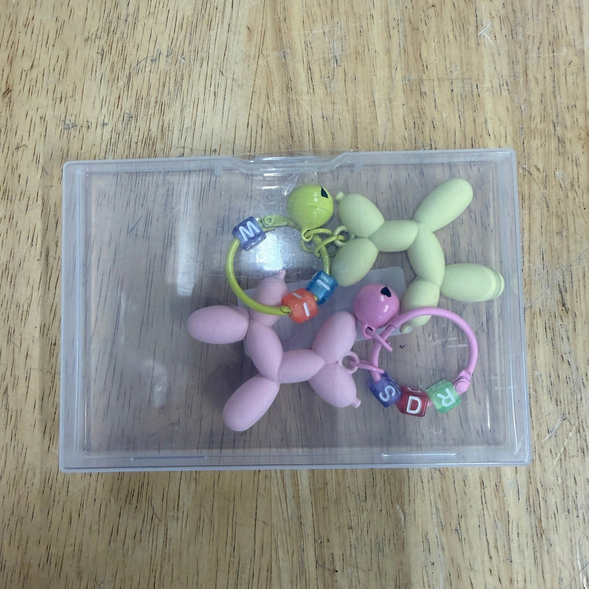 2 Pack FANEVER Jelly Balloon Dog Keychains for Women Teen Girls Cute Bag