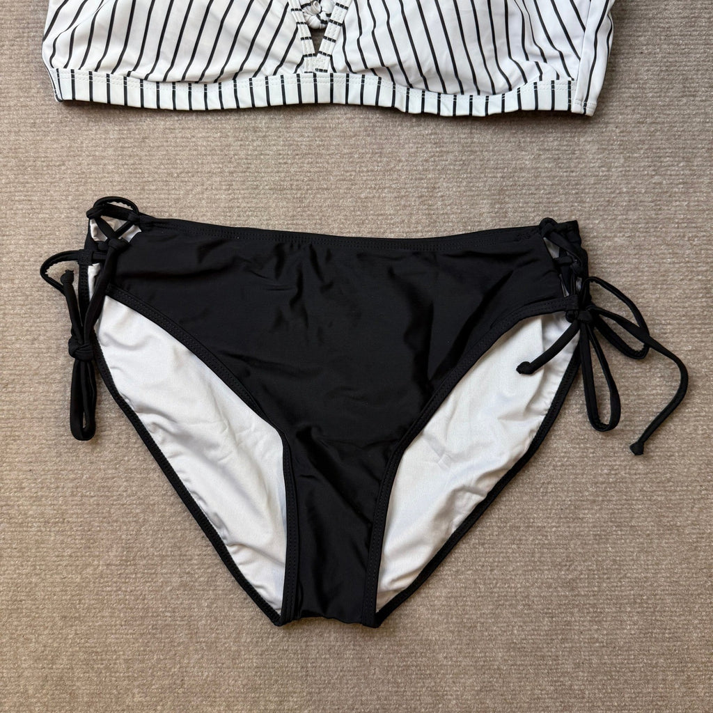 MSRP $32 Blooming Jelly Women's XL Bikini Set Mid Rise Two Piece Swimsuit Tria
