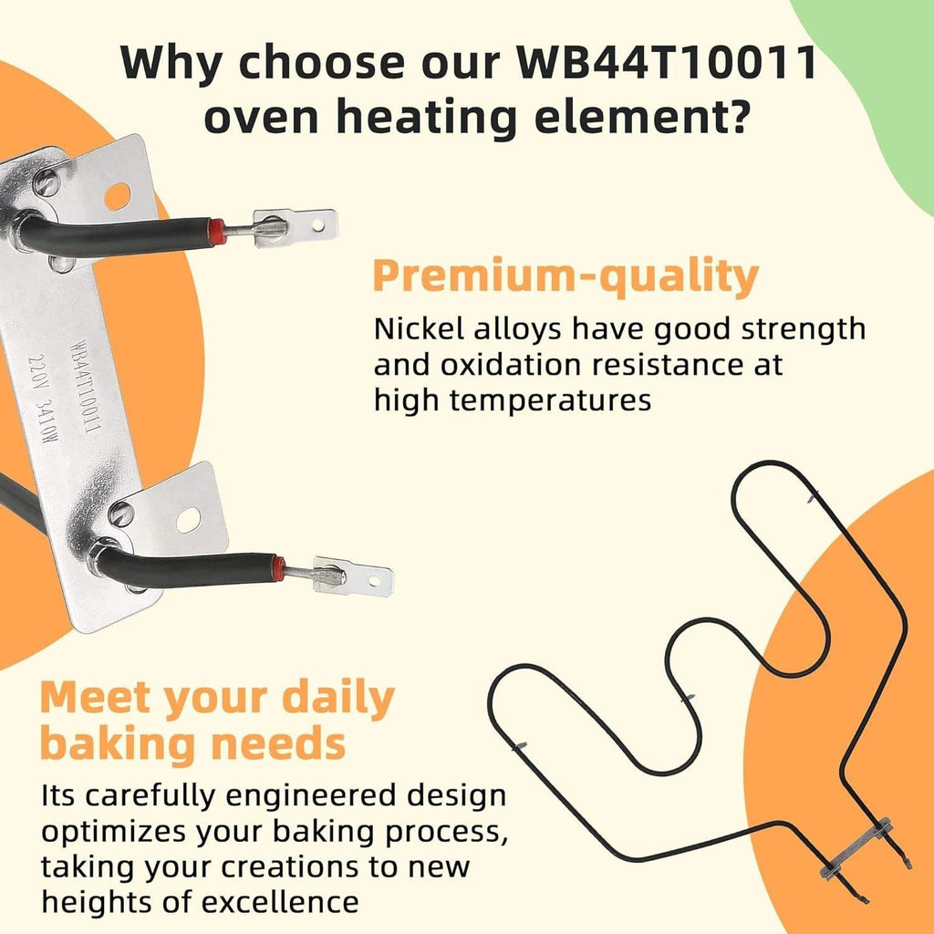 AMI PARTS WB44T10011 Oven Bake Element Replacement Fit for GE Ken-more Oven JB