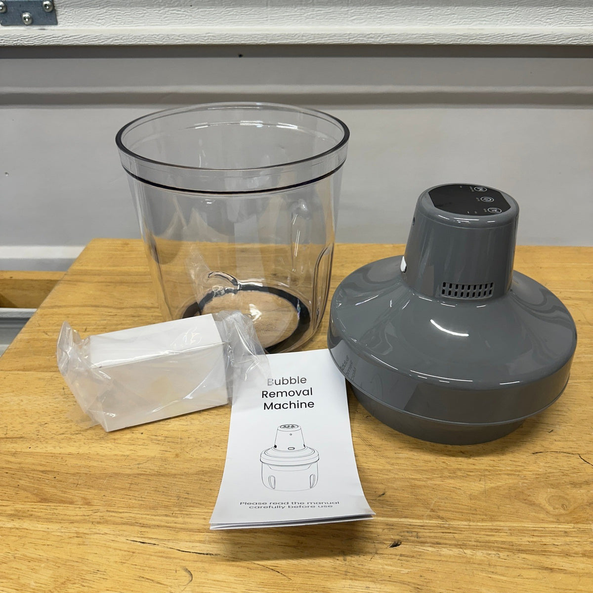 Resin Bubble Remover Vacuum Chamber 3.4L Gray 96kPa High Pressure for Epoxy R
