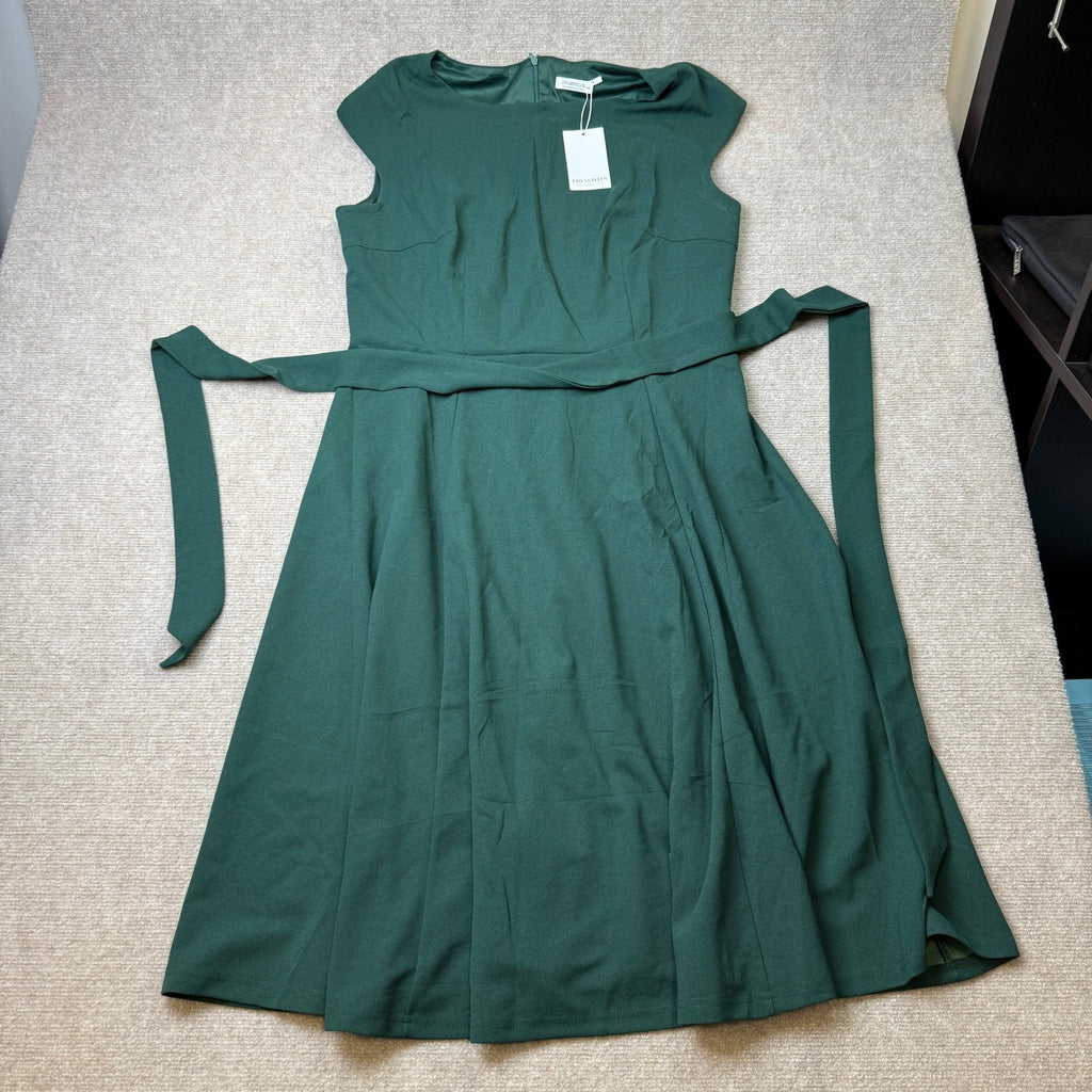 MSRP $59 DRESSTELLS Women's XXL A-line Mid Calf Modest Evening Cocktail Dress