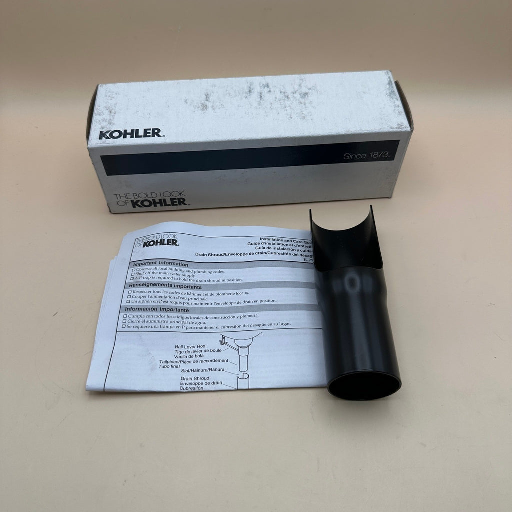 Kohler 7709-2BZ Drain Tailpiece Shroud Oil-Rubbed Bronze