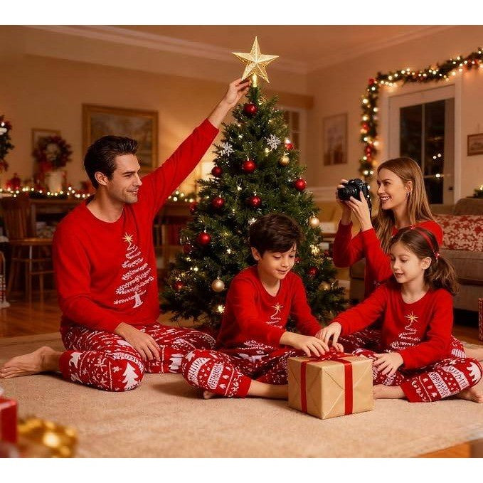MSRP $22 BCNZOO Women's S 2 Piece Christmas Pajama Set Xmas Sleepwear Red