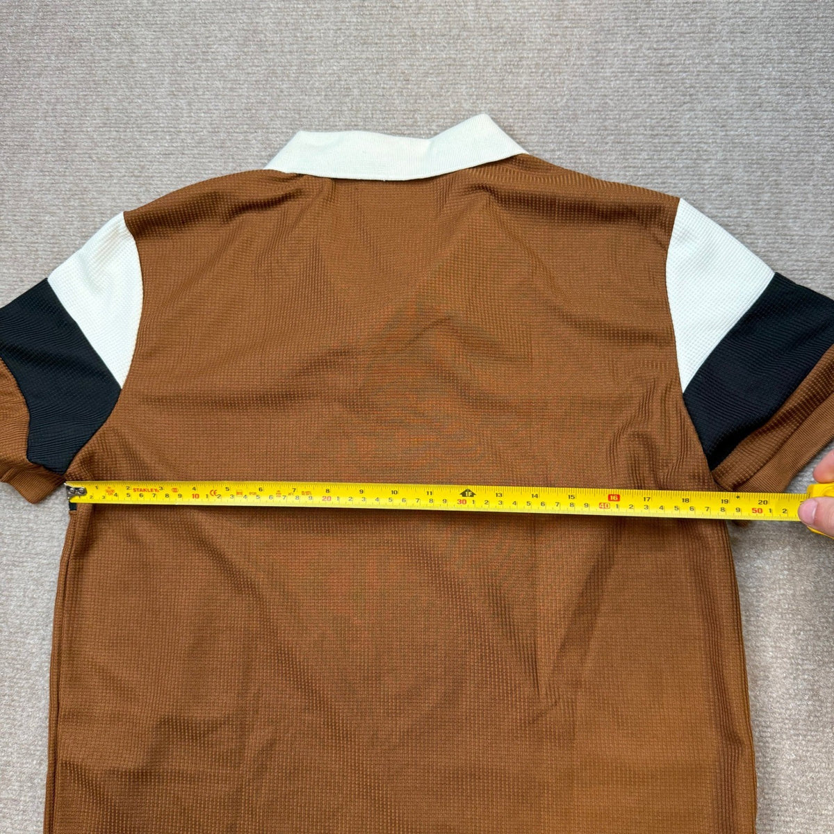 MSRP $32 SOLY HUX Men's M Polo Shirt Color Block Letter Print Short Sleeve