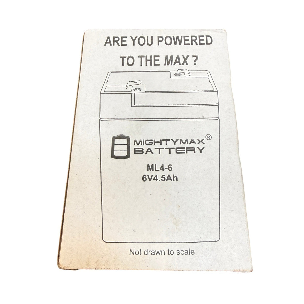 Mighty Max ML4-6 - 6 Volt 4.5 AH, Rechargeable SLA Battery
