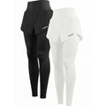 Pack of 2 CADMUS Black & White XL 2 in 1 Women's Yoga Pants High Waisted Running