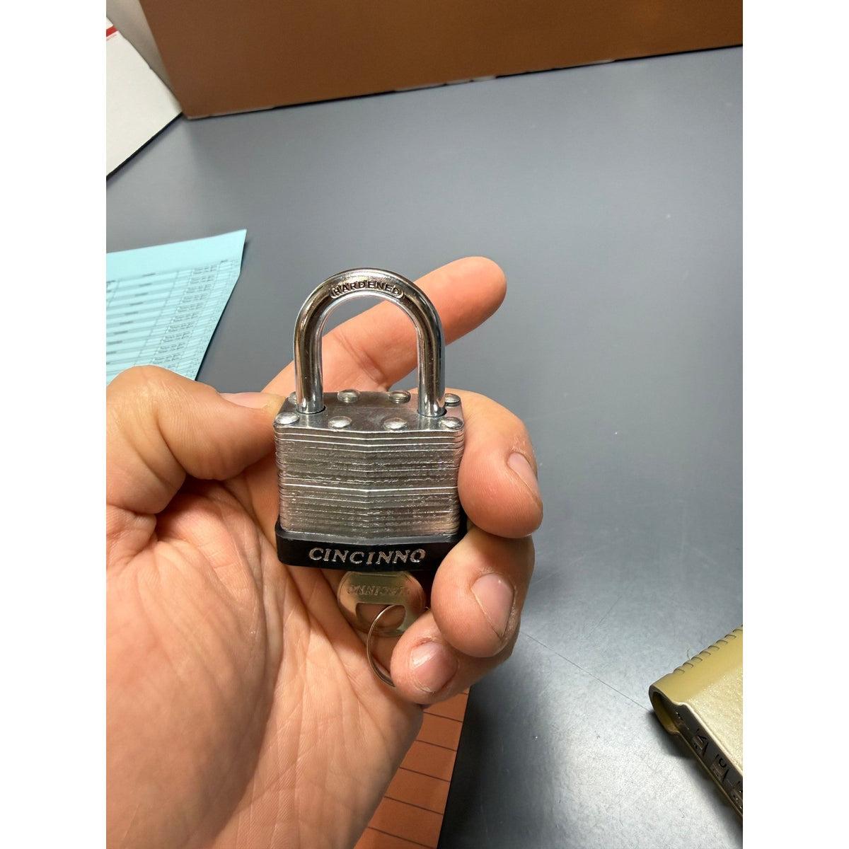 Lot of 2 Master Lock & Cincinno Padlocks Combination & Keyed Locks with Keys