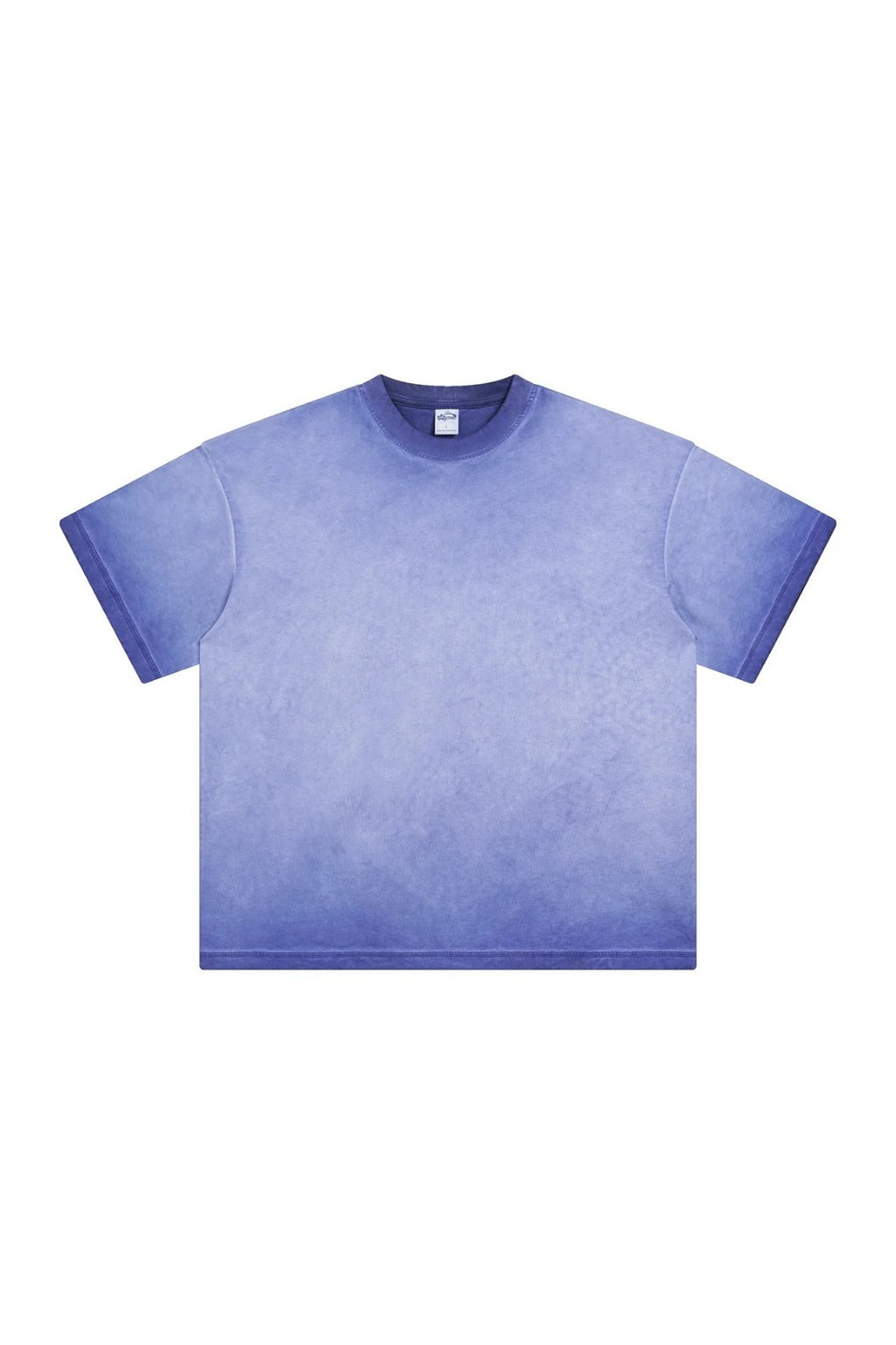 Artie Master Unisex S-XL Light Blue Double Stitch Sleeve Hem Washed T-Shirt 250G
