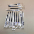 12 Packs of 2 Pentel GlideWrite Ballpoint Ink Refills 8 Black + 4 Blue BXTL10-A