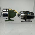 Lot of 2 Vtg FinTek QRS 1000 & Jorgensen CUB Spincast Fishing Reels