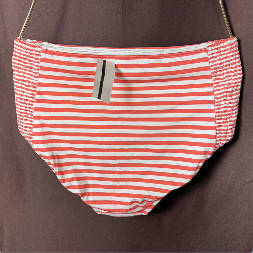 Lands End Women's XS-L, S-L LONG High Waisted Striped Chlorine Resistant Swim Bo