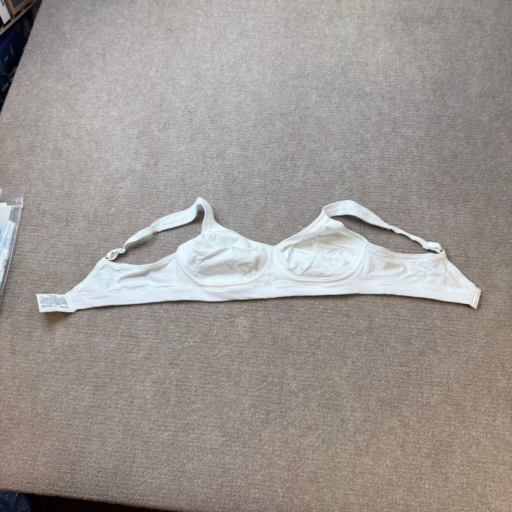 Playtex 18 Hour Us474c 36B White Cotton Stretch Full Coverage Wireless Bra Ult