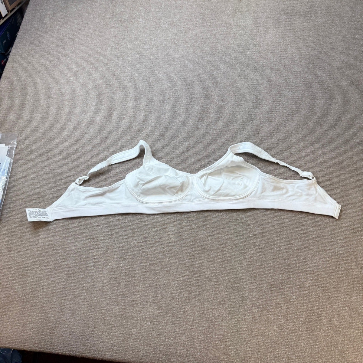 Playtex 18 Hour Us474c 36B White Cotton Stretch Full Coverage Wireless Bra Ult