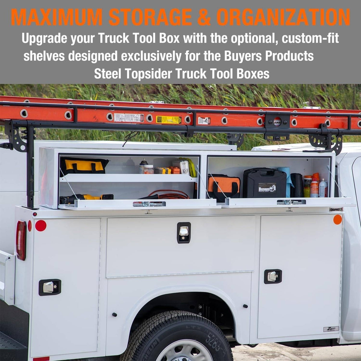 Buyers Products 1721551, 72x13x16" Black Diamond Tread Topsider Truck Box Alum