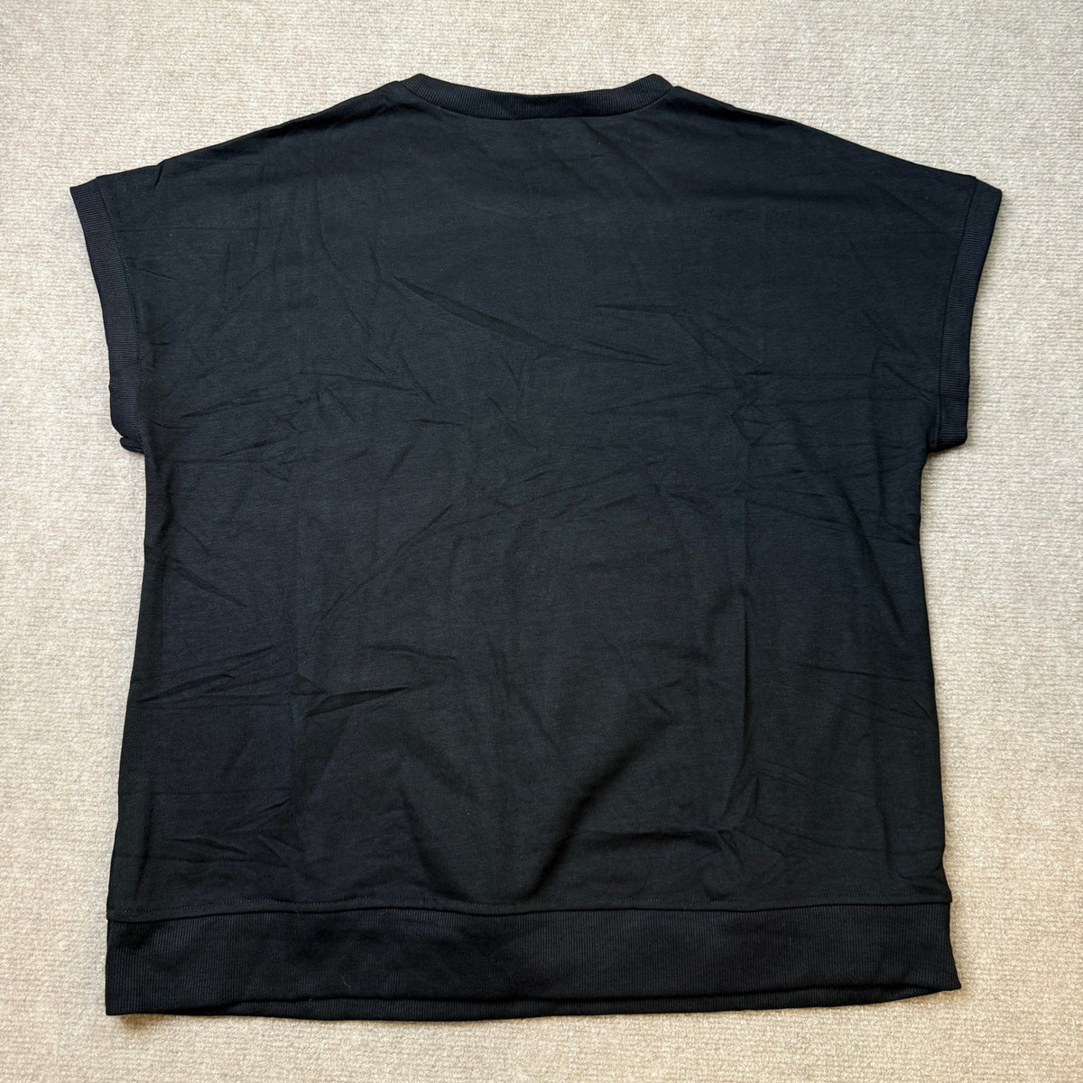 MSRP $18 SHEWIN Women's XL Short Sleeve Sweatshirt T-Shirt Casual Dressy Shirt