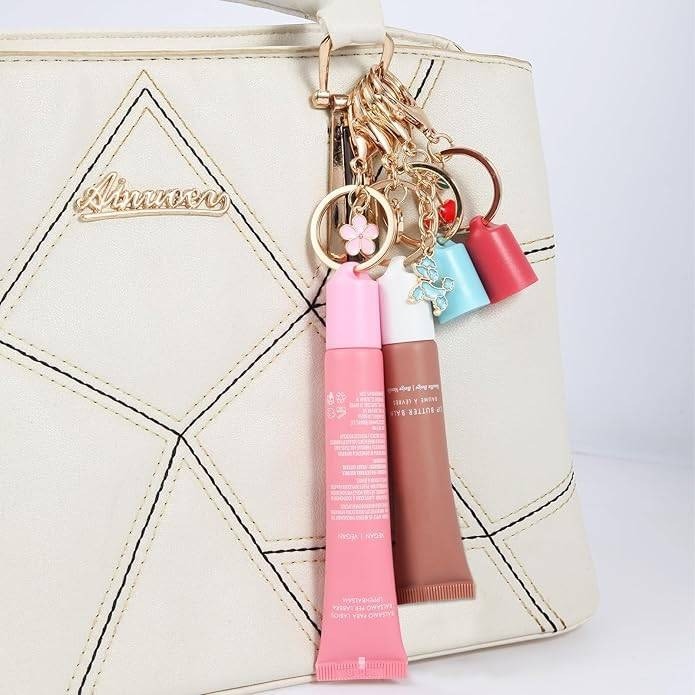 Limpskys 2 pcs Keychain Cap for Summer Fridays Lip Balm 0.5 oz – Lid with Ke