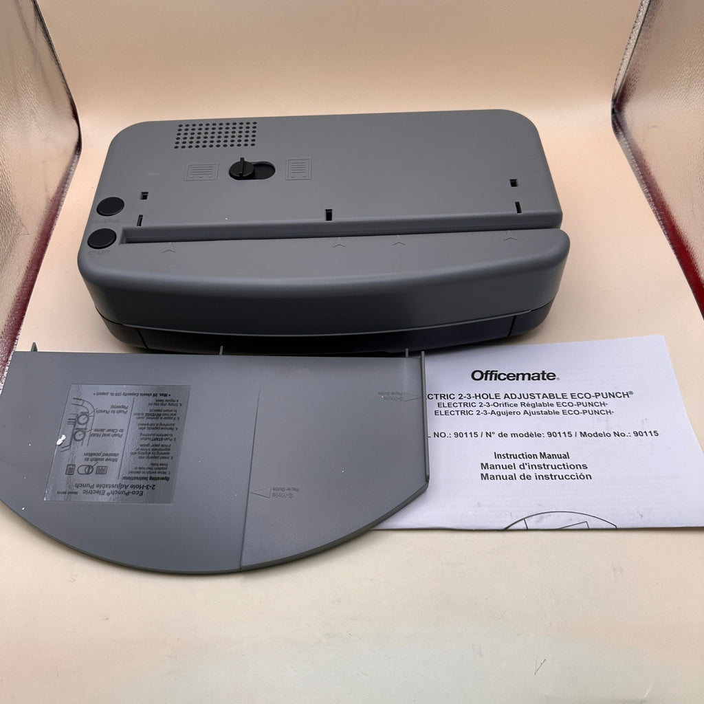 Officemate 90115 Electric 2-3 Hole Adjustable Eco-Punch MISSING POWER ADAPTER