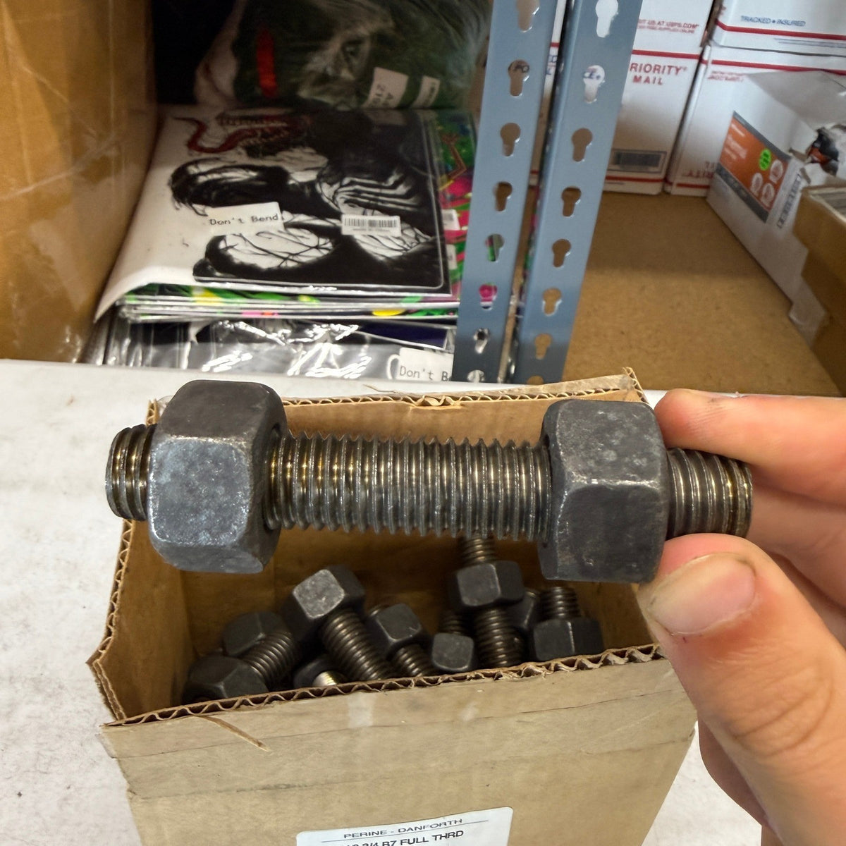 Pack of 16 Perine-Danforth 5/8-11 x 3-3/4 B7 Full Thread Stud w/ 2H Nuts
