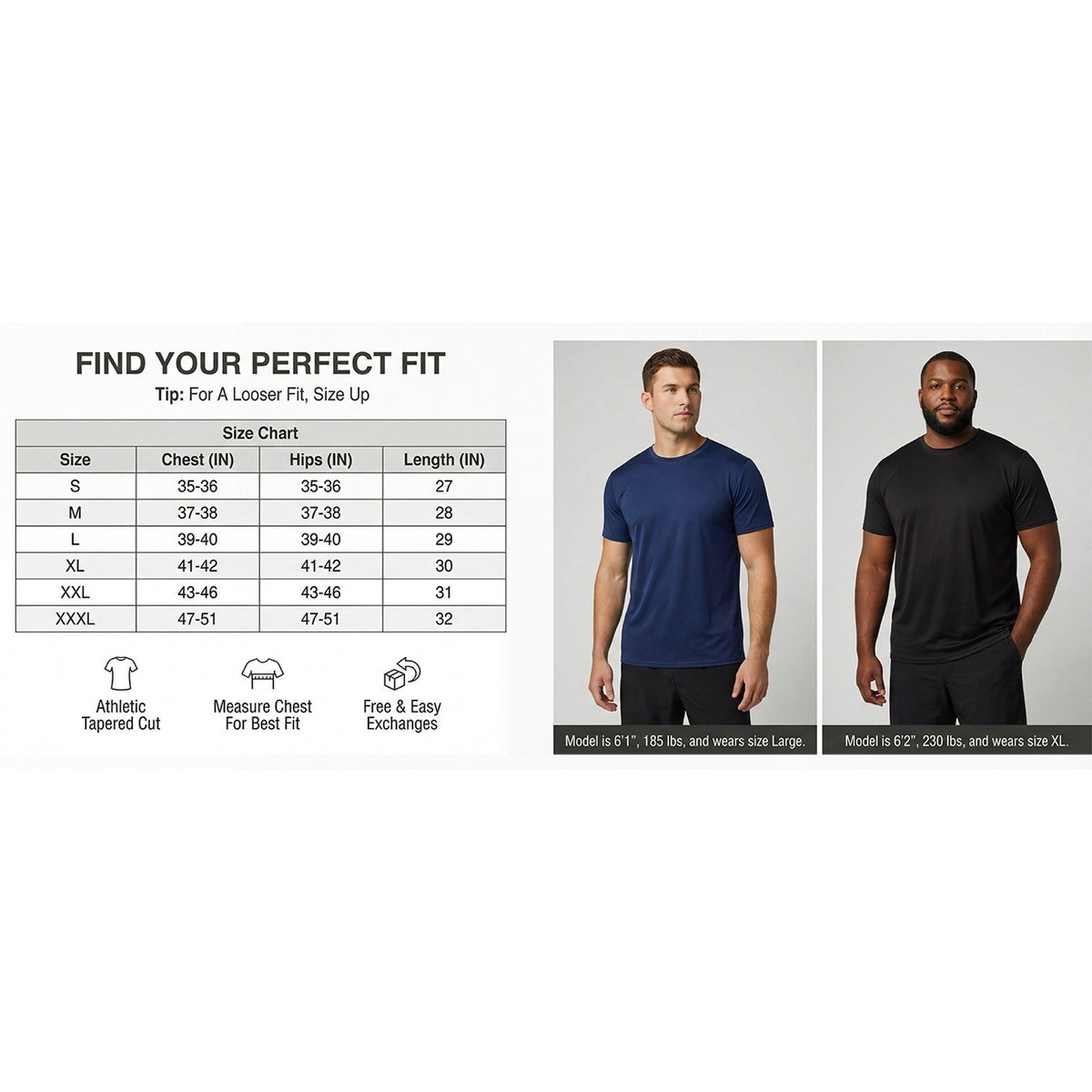 MSRP $43 Real Essentials 5 Pack Men's M Dry-Fit Short Sleeve Crew Neck T-Shirts