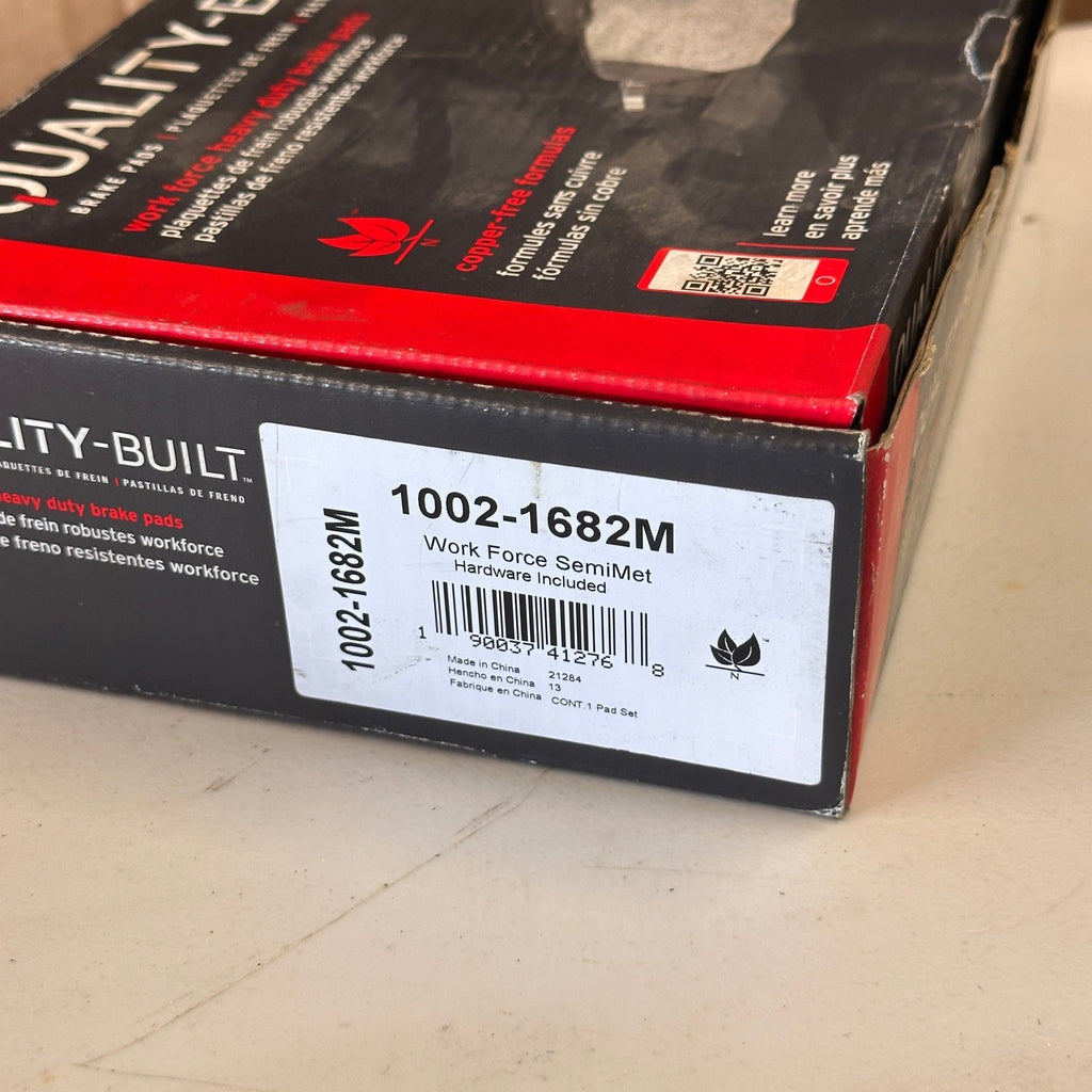 MPA Quality-Built 1002-1682M Work Force Brake Pads Set MISSING 1 PAD