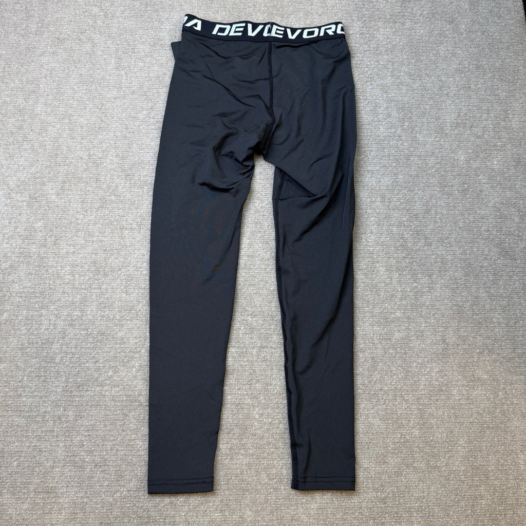 MSRP $26 DEVOROPA Boy's M Leggings Quick Dry Youth Compression Pants Sports