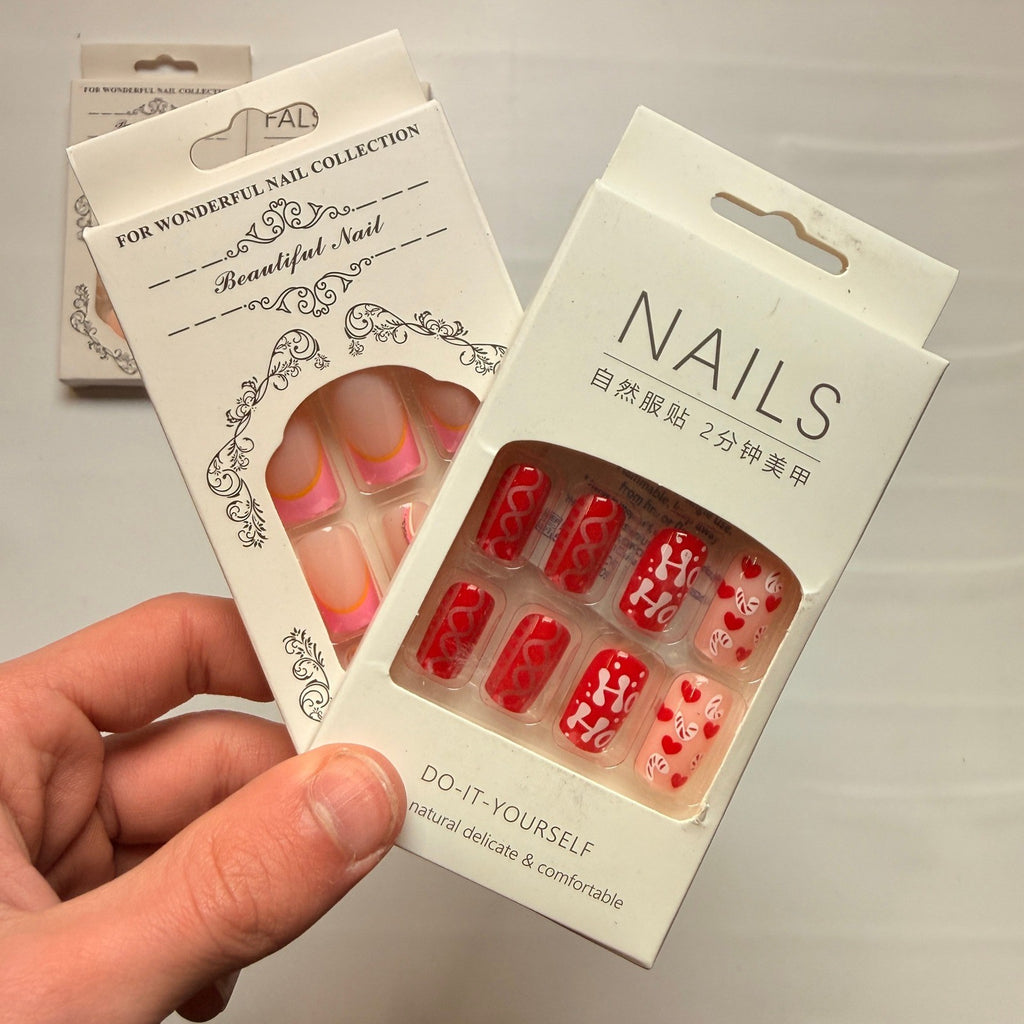 Lot of 10 Pack of 24 New False Press On Nails Assorted Designs and Colors №N38