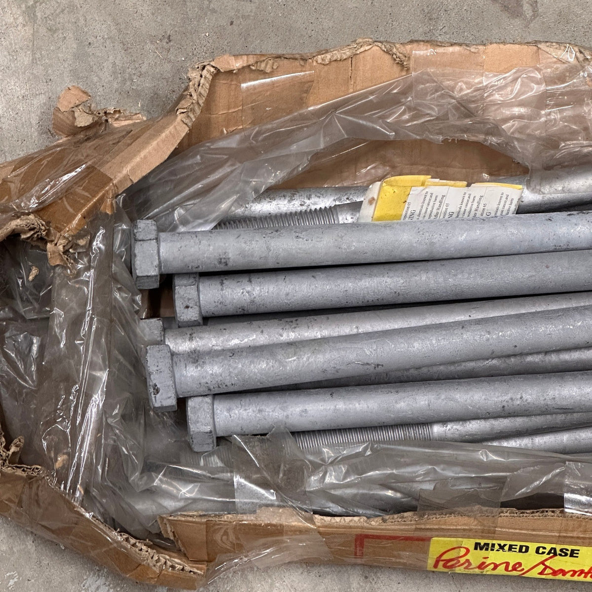 Pack of 16 PFC 1-8 x 20 Hex Machine Bolts A307 Hot Dip Galvanized