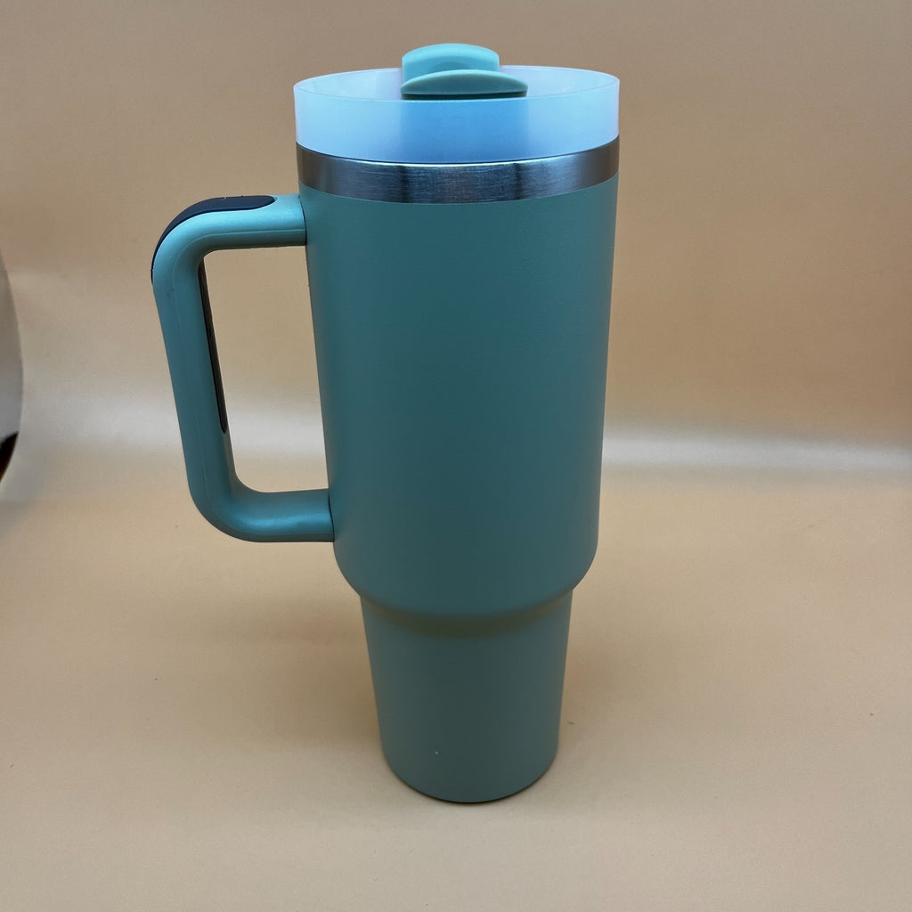40oz Tumbler with Handle and Straw Stainless Steel Vacuum Insulated Travel Mug W