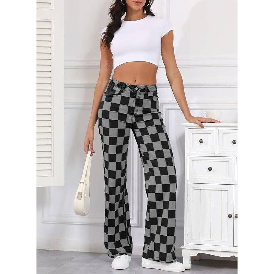 MSRP $42 Sidefeel Women's 16 Wide Leg Jeans High Waisted Stretchy Straight Leg