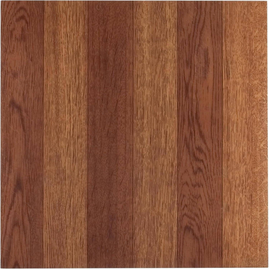 Pack of 45 Tivoli Peel & Stick Vinyl Floor Tiles Med Oak Plank DAMAGED BOX 12
