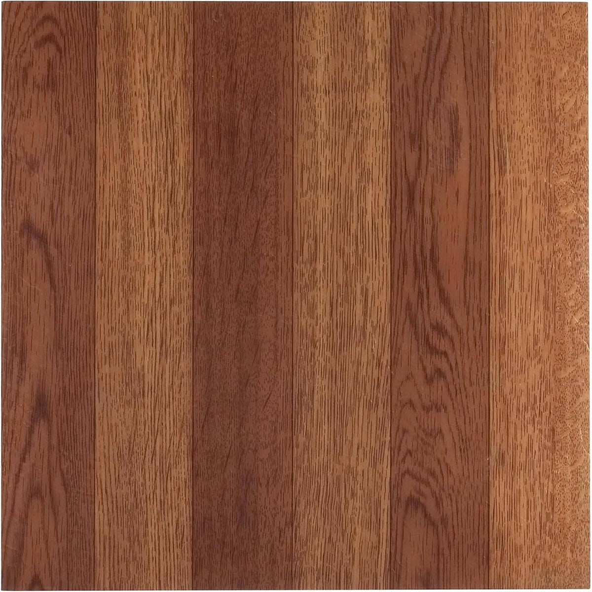 Pack of 45 Tivoli Peel & Stick Vinyl Floor Tiles Med Oak Plank DAMAGED BOX 12