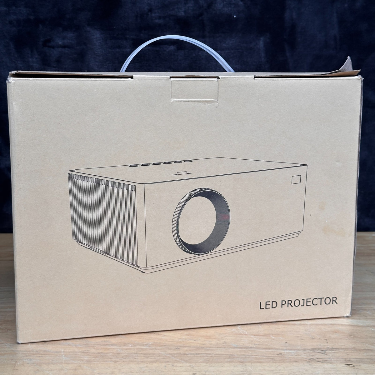 SGV M9-C Gray Native 1080P WiFi Bluetooth Projector 4K Supported Outdoor Bundle