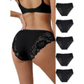 MSRP $19 everyjoys 5-Pack Women's L Sexy Underwear Lace Panties Bikini Hipster