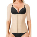 MSRP $37 Gotoly Women's XL Beige Short Sleeve Waist Trainer Corset Tummy Control