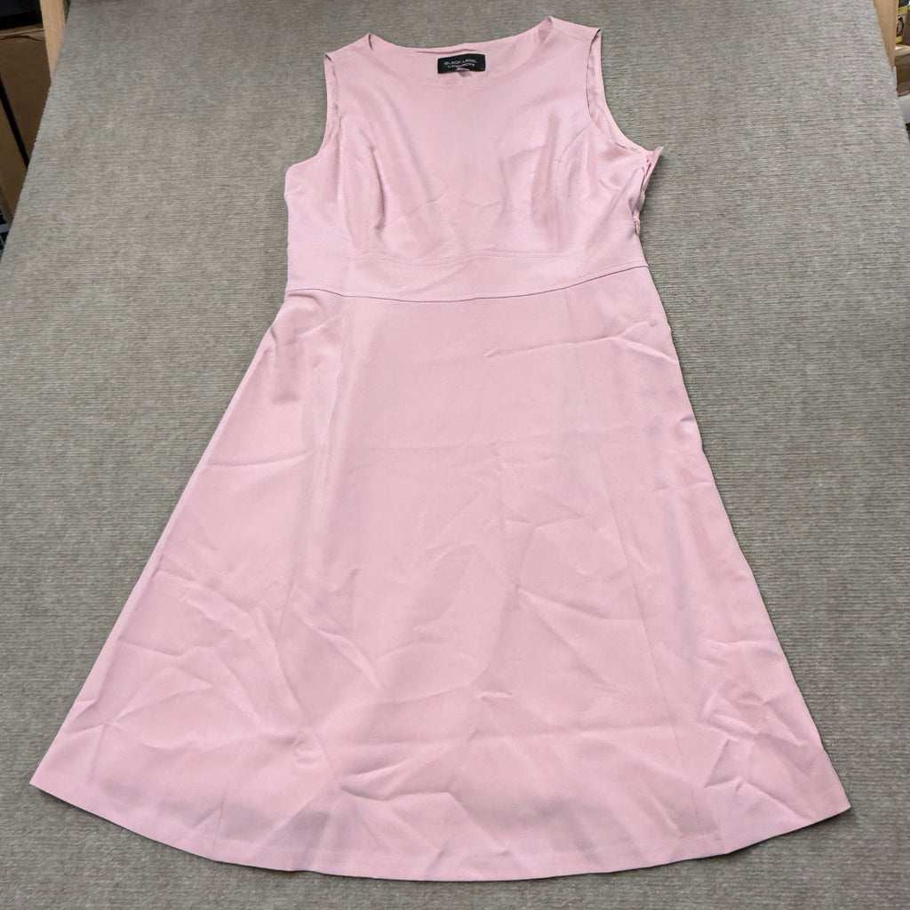 MSRP $89 Black Label by Evan-Picone Womens 10 Tutu Pink Fit + Flare Dress Sleeve