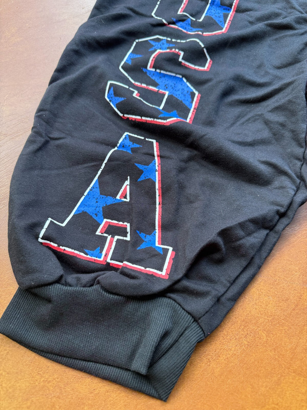 New Men's XXL American USA Flag Shorts Sweatpants Cropped Pants Thin Summer Pant