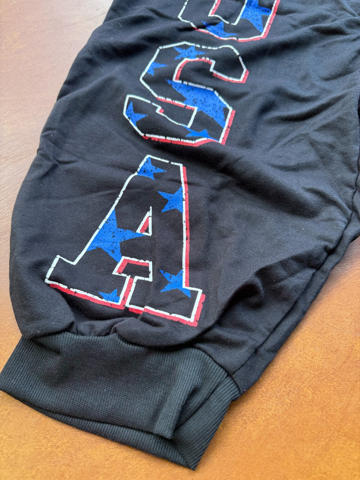 New Men's XXL American USA Flag Shorts Sweatpants Cropped Pants Thin Summer Pant
