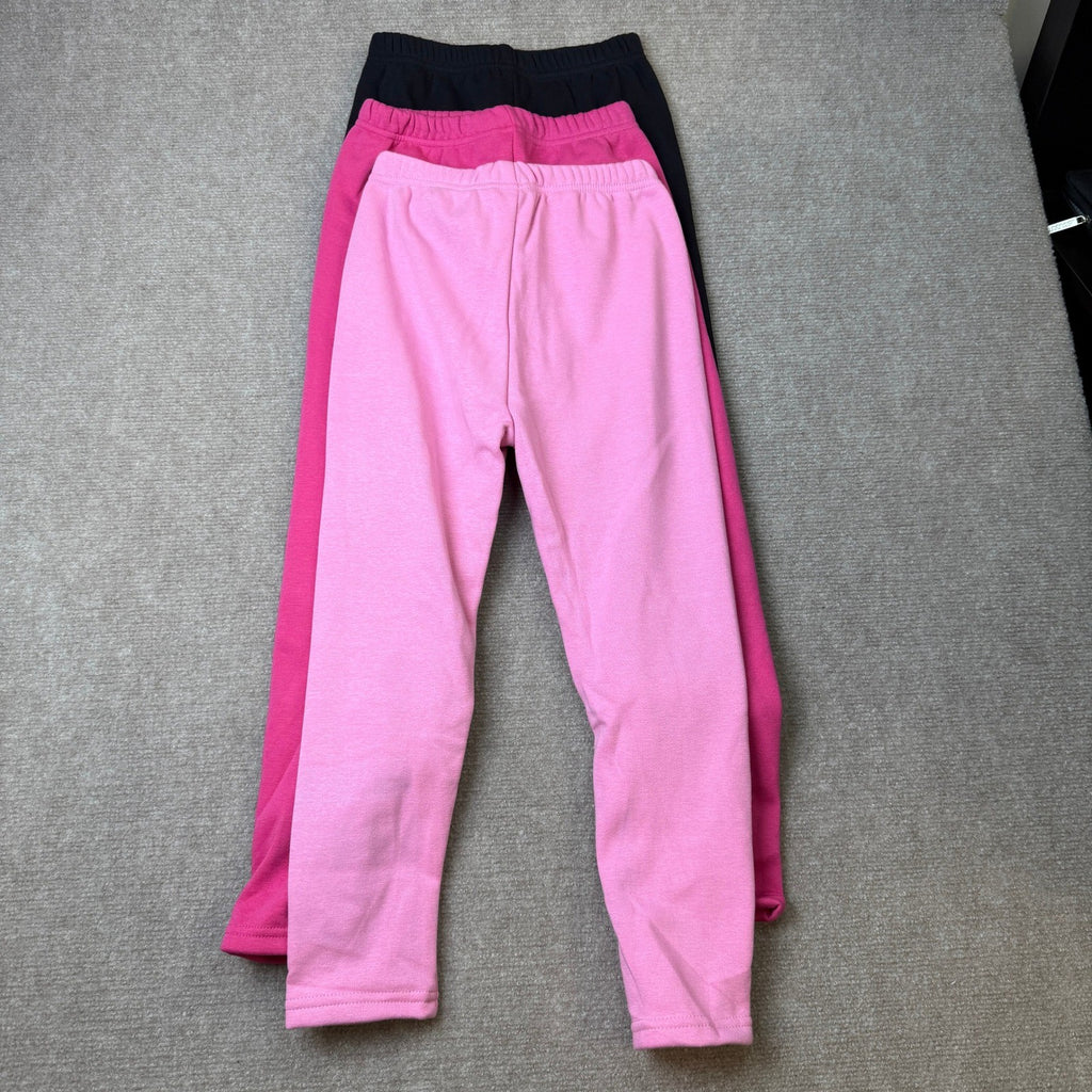 MSRP $35 Kiiavoro 3 Pack Girls 7-8Y Fleece Lined Leggings Cotton Kids Winter W