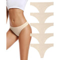 Set of 5 MSRP $20 voenxe Seamless Women's M Apricot Underwear Thongs,No Show