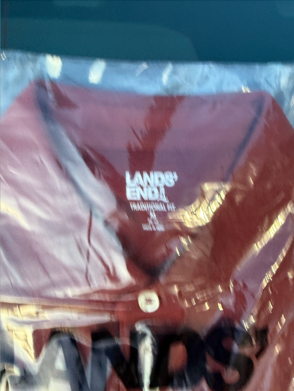 Lands' End Men's M/T-2XL Regular/Tall Long Sleeve Cotton Supima Polo Shirt Rust